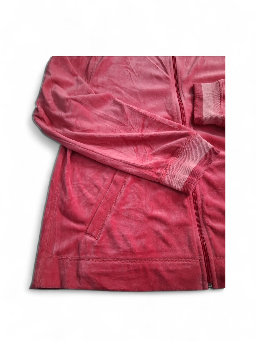Vintage 1990s Jones New York Velour Tracksuit Womens Pants Large Jacket XL  Pink - Picture 3 of 11